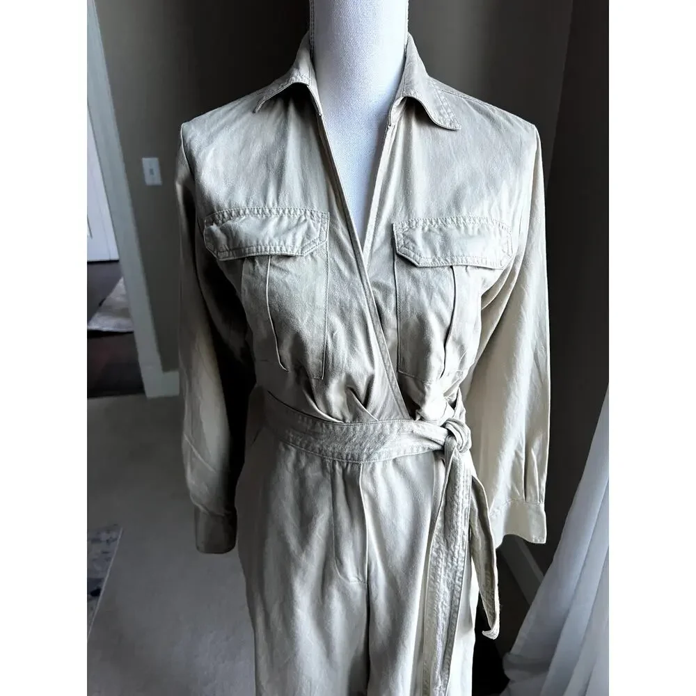 Banana Republic twill jumpsuit size 0 - Picture 5 of 9